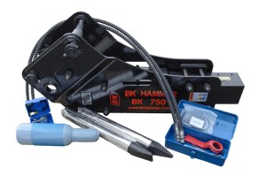 Młot hydrauliczny BK HAMMER 750 do koparko-ładowarki CAT 428, 432