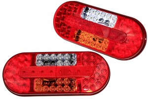 LAMPY LED ZESPOLONE DIODOWE TYLNE PRZYCZEPY KOMPLET