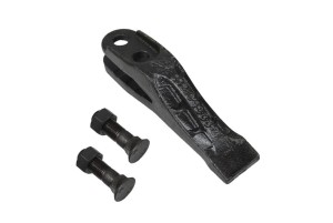 Ząb środkowy łyżki JCB 3CX 4CX – Wzmacniany 332/C4388 (Komplet ze śrubami)